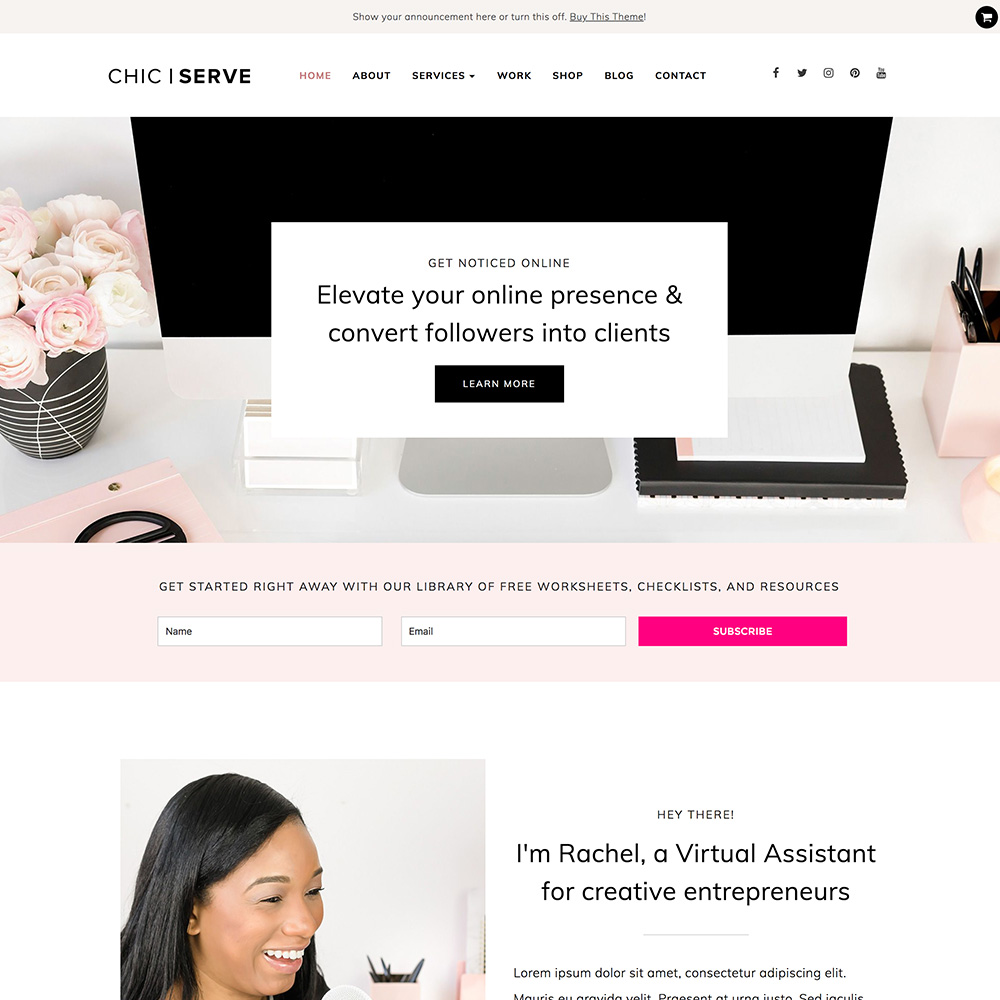 best feminine wordpress theme for bloggers