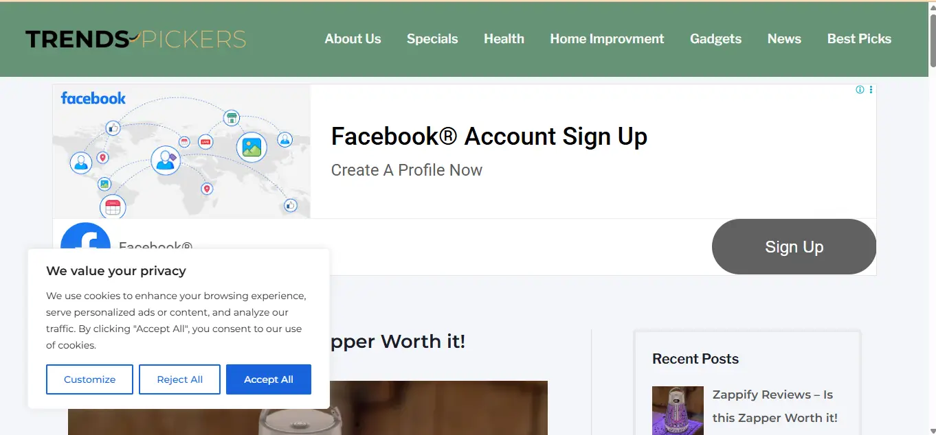 trendspickers website