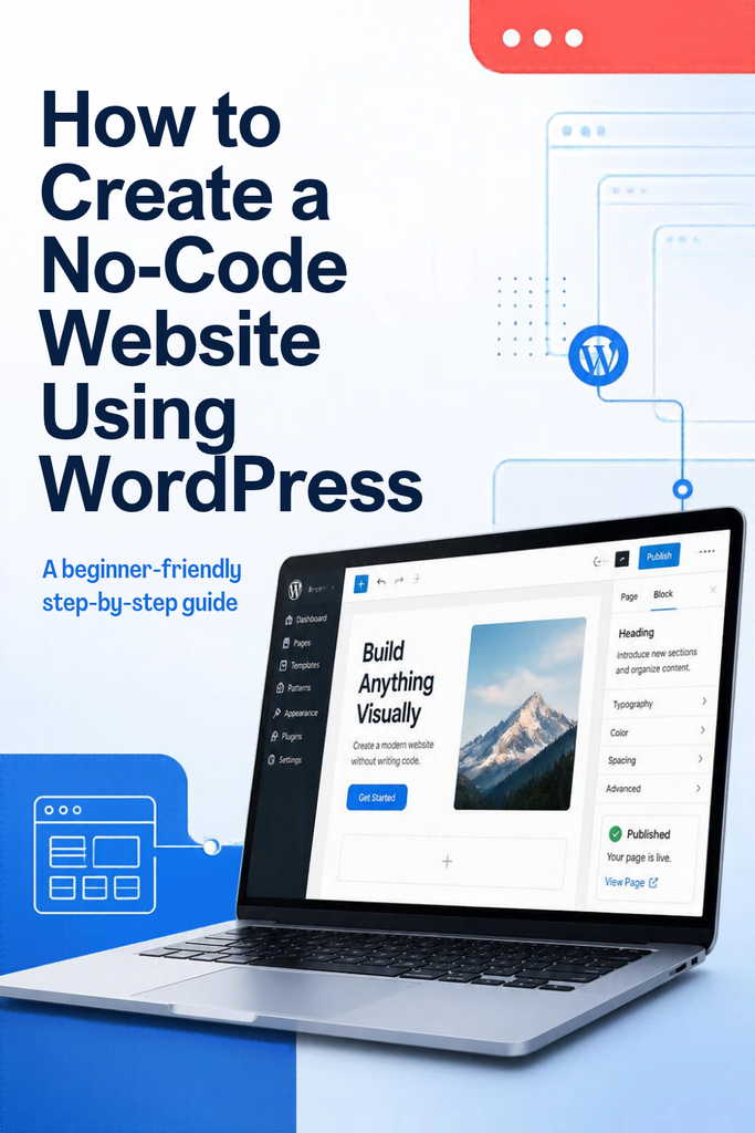 How to Create a No-Code Website Using WordPress