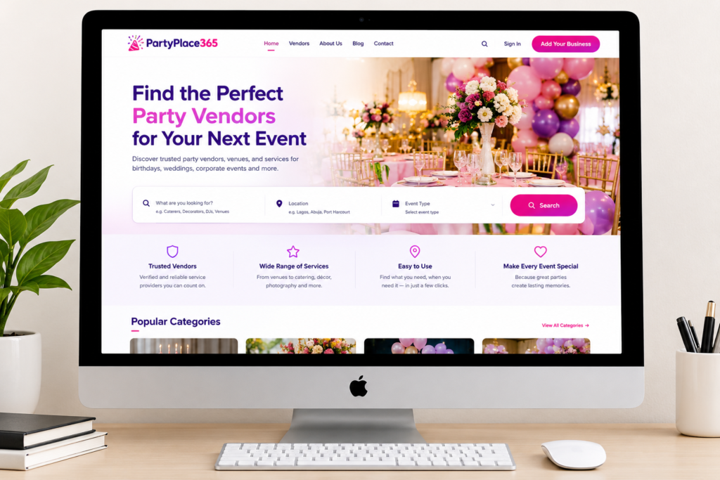 PartyPlace365 website